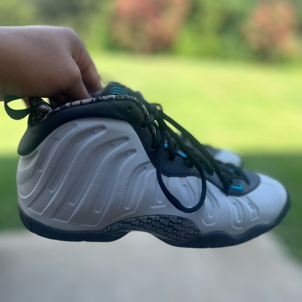 Nike Foamposite Graffiti Wolf Grey… 5Y